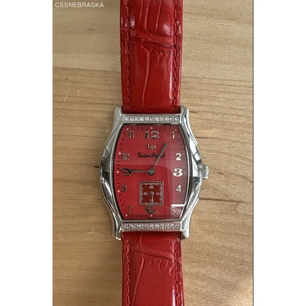 Lucien Piccard RED Women's‎ Watch Diamond Settings M9450RD